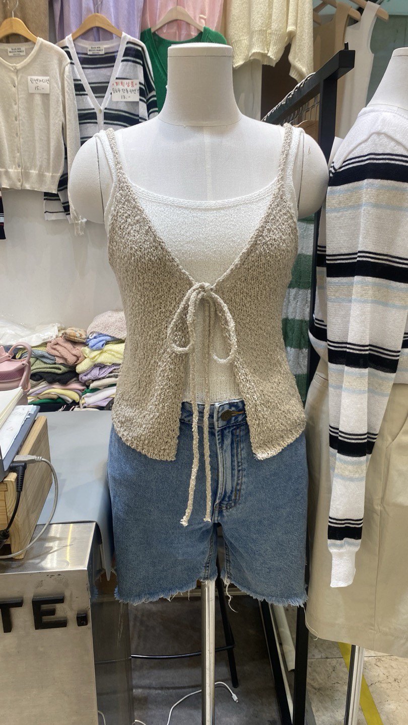 BLACK NOTE韓國㊣直郵東大門代購女裝新款休閑吊帶背心緊身BLACK NOTE吊帶/背心
