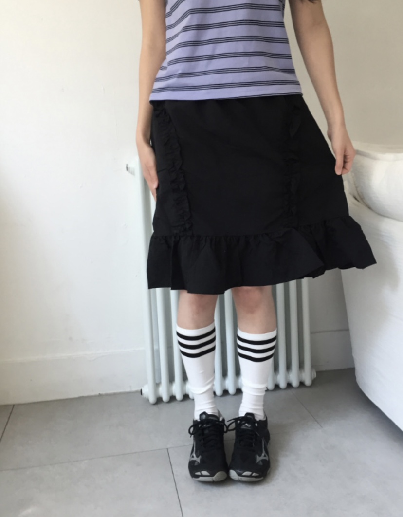 I I直郵韓國代購㊣女裝新品時尚人氣推薦25春夏半身裙中短裙ITSSONG半身裙/中短裙