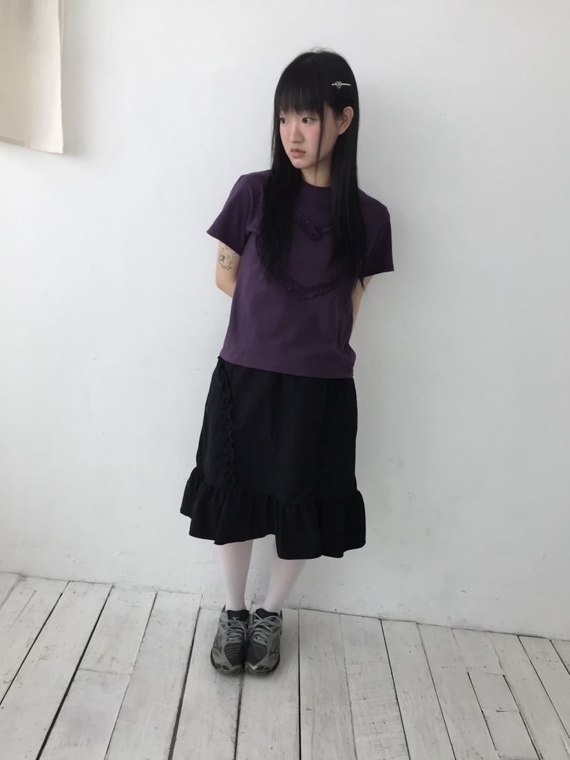 I I直郵韓國代購㊣女裝新品時尚人氣推薦25春夏半身裙中短裙ITSSONG半身裙/中短裙