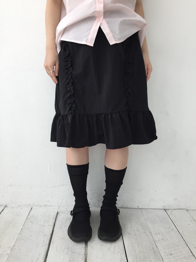 I I直郵韓國代購㊣女裝新品時尚人氣推薦25春夏半身裙中短裙ITSSONG半身裙/中短裙圖色2