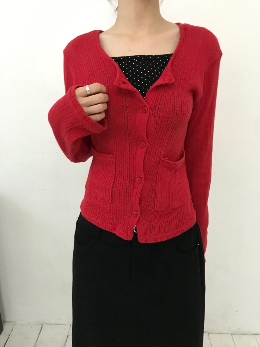 I I直郵韓國代購㊣女裝新品時尚推薦熱賣休閑25春夏針織衫開衫ITSSONG針織衫