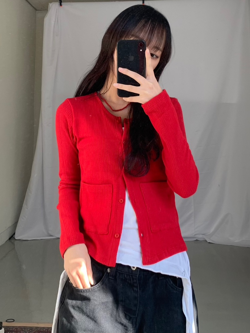 I I直郵韓國代購㊣女裝新品時尚推薦熱賣休閑25春夏針織衫開衫ITSSONG針織衫