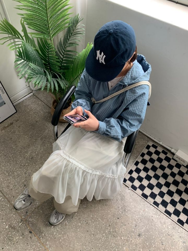 LIVE FOREVER韓國直郵㊣女裝新品25春夏休閑推薦時尚長裙寬松LIVE FOR_EVER長裙