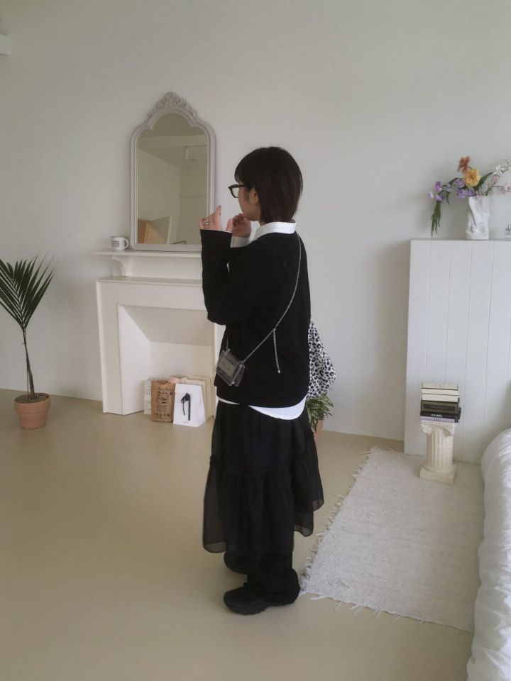 LIVE FOREVER韓國直郵㊣女裝新品25春夏休閑推薦時尚長裙寬松LIVE FOR_EVER長裙