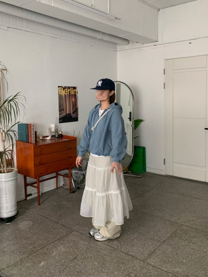 LIVE FOREVER韓國直郵㊣女裝新品25春夏休閑推薦時尚長裙寬松LIVE FOR_EVER長裙