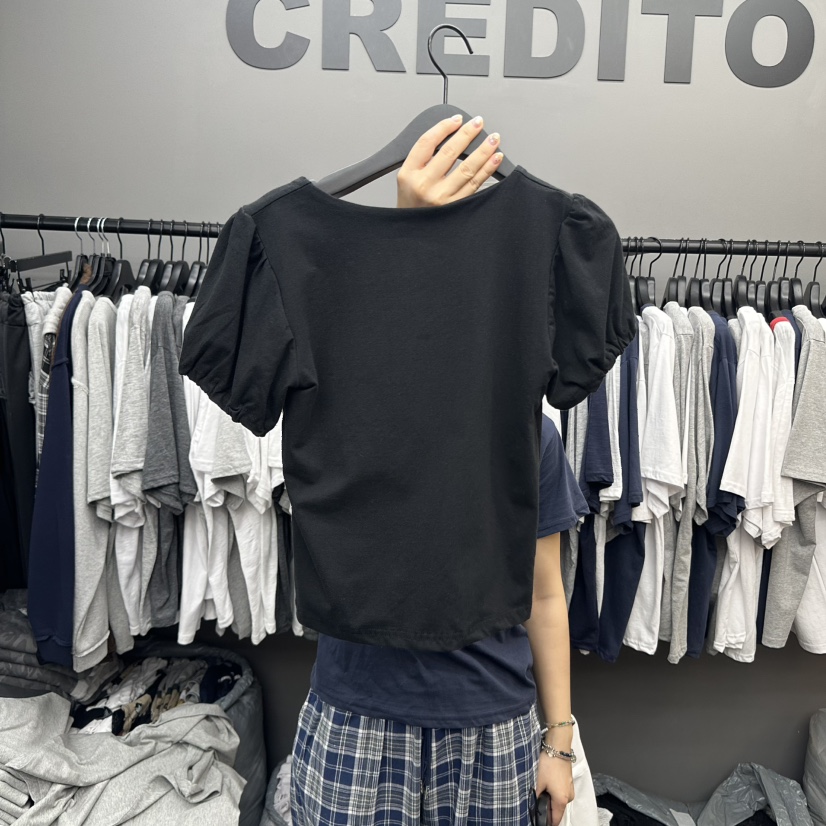 CREDITO韓國㊣直郵東大門代購女裝新品時尚休閑人氣熱賣T恤CREDITOT恤