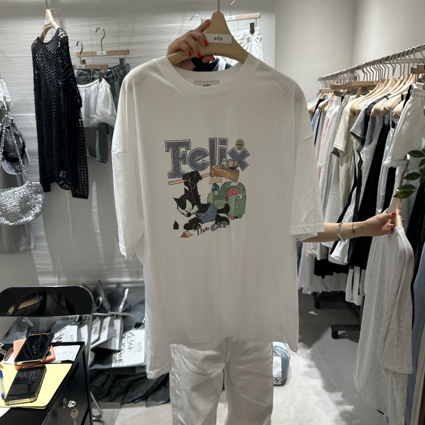 AYCE直郵韓國代購㊣女裝新品時尚休閑熱賣25春夏人氣推薦T恤101SHOWROOM/AYCET恤
