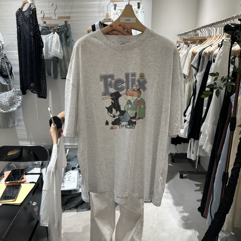 AYCE直郵韓國代購㊣女裝新品時尚休閑熱賣25春夏人氣推薦T恤101SHOWROOM/AYCET恤圖色2