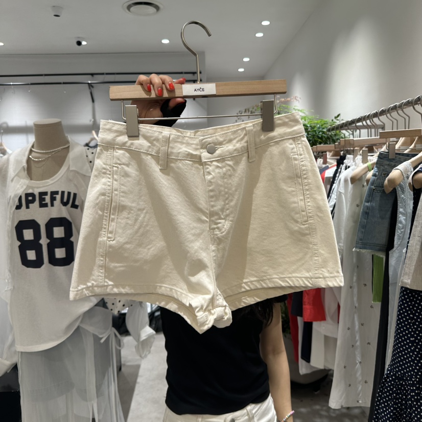 AYCE韓國㊣直郵東大門代購女裝新款休閑人氣推薦25春夏短褲拉鏈101SHOWROOM/AYCE短褲圖色1