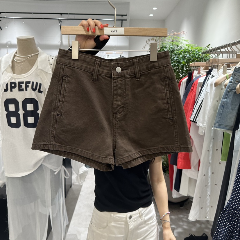AYCE韓國㊣直郵東大門代購女裝新款休閑人氣推薦25春夏短褲拉鏈101SHOWROOM/AYCE短褲圖色2