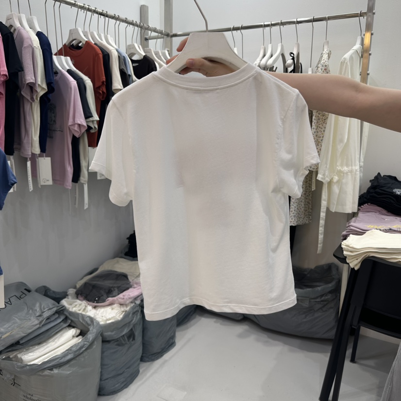 VISUAL SPACE韓國直郵㊣東大門實拍女裝新品熱賣休閑25春夏T恤VISUAL SPACET恤