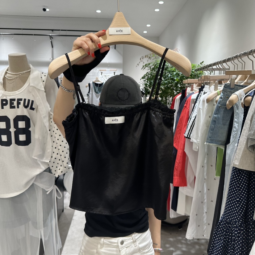 AYCE直郵韓國代購㊣女裝新品熱賣時尚推薦25春夏休閑吊帶背心101SHOWROOM/AYCE吊帶/背心圖色2