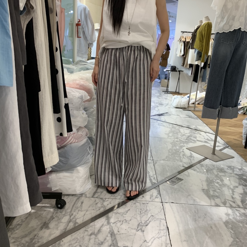 ALMOND韓國直郵㊣女裝新款熱賣25春夏推薦人氣休閑時尚休閑褲ALMOND休閑褲圖色2