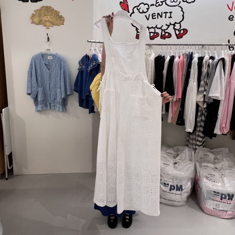 VENTI韓國㊣直郵東大門代購女裝新品時尚推薦25春夏休閑背帶褲VENTI背帶褲