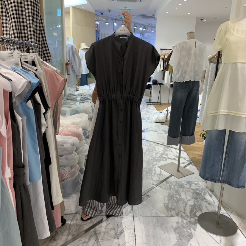 ALMOND韓國㊣直郵東大門代購女裝新款25春夏人氣熱賣連衣裙ALMOND連衣裙圖色4