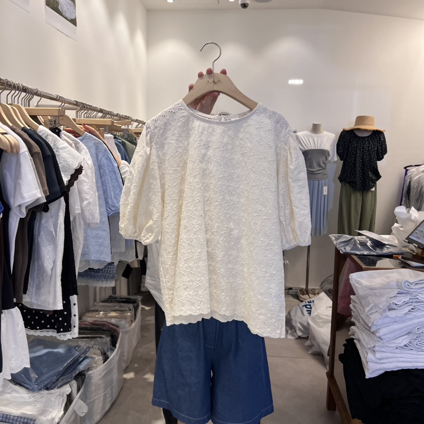 TAN&COMO韓國㊣直郵東大門代購女裝新品推薦襯衫蕾絲衫tan-COMO襯衫/蕾絲衫圖色2