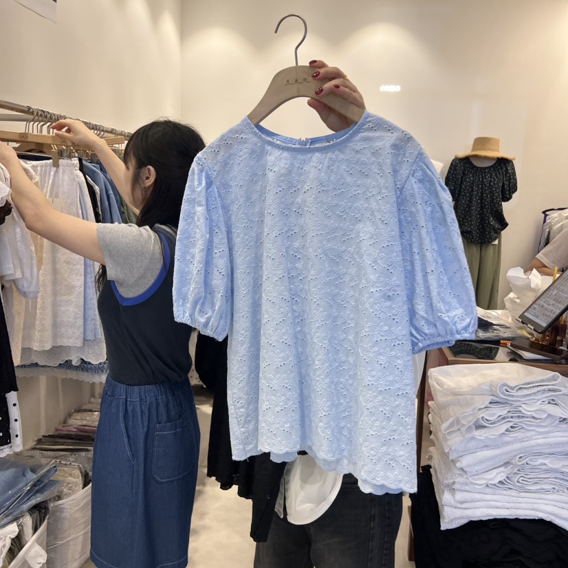 TAN&COMO韓國㊣直郵東大門代購女裝新品推薦襯衫蕾絲衫tan-COMO襯衫/蕾絲衫圖色3
