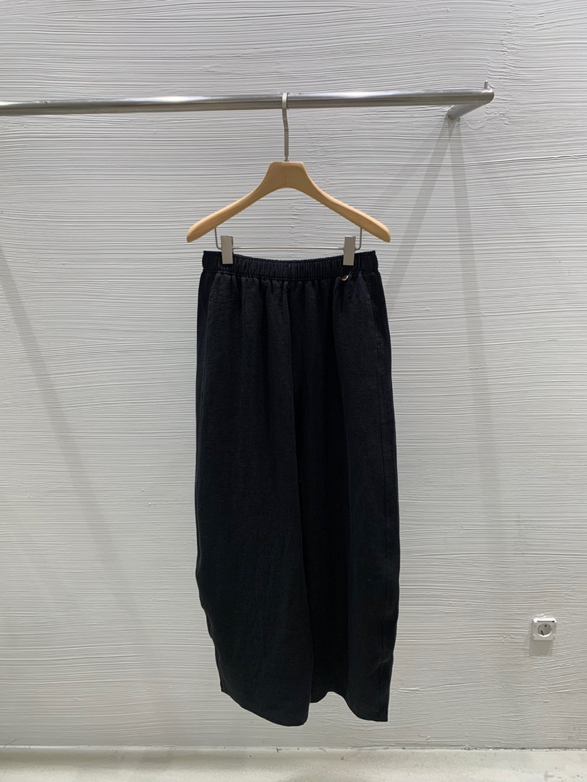 LUCY SALON直郵韓國代購㊣女裝新款人氣推薦休閑褲柔軟亞麻LUCY SALON休閑褲圖色2