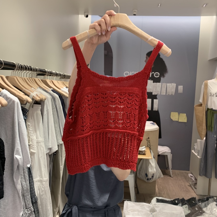 ORMORE韓國直郵㊣東大門實拍女裝新品25春夏熱賣吊帶背心緊身ORMORE吊帶/背心