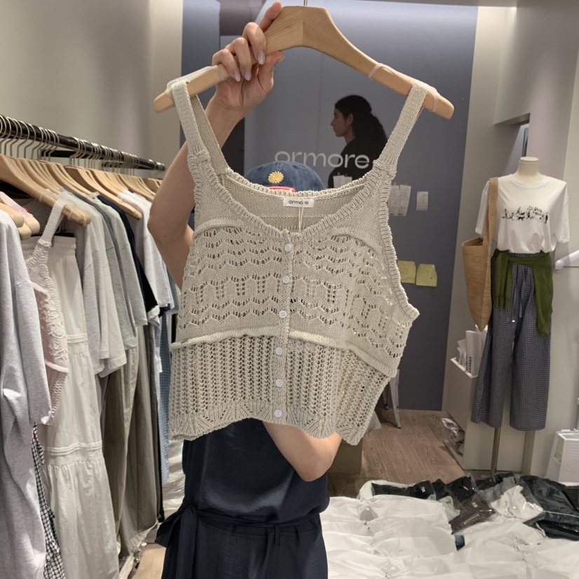 ORMORE韓國直郵㊣東大門實拍女裝新品25春夏熱賣吊帶背心緊身ORMORE吊帶/背心圖色2
