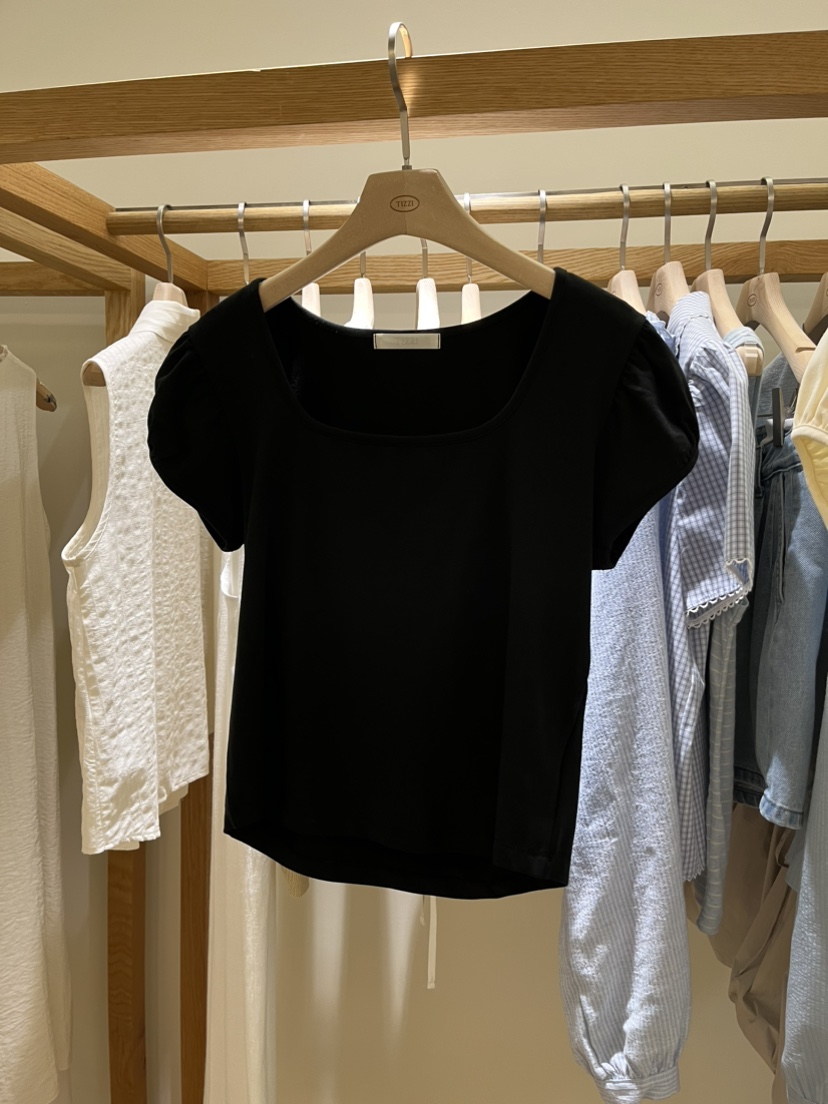 TIZZI韓國㊣直郵東大門代購女裝新品推薦休閑熱賣25春夏T恤TIZZIT恤圖色4