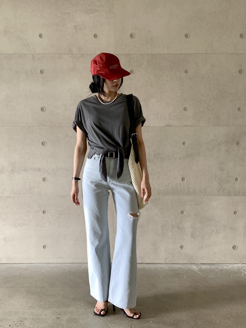 DAVICHI直郵韓國代購㊣女裝新品推薦熱賣休閑人氣牛仔褲腰帶DAVICHI牛仔褲