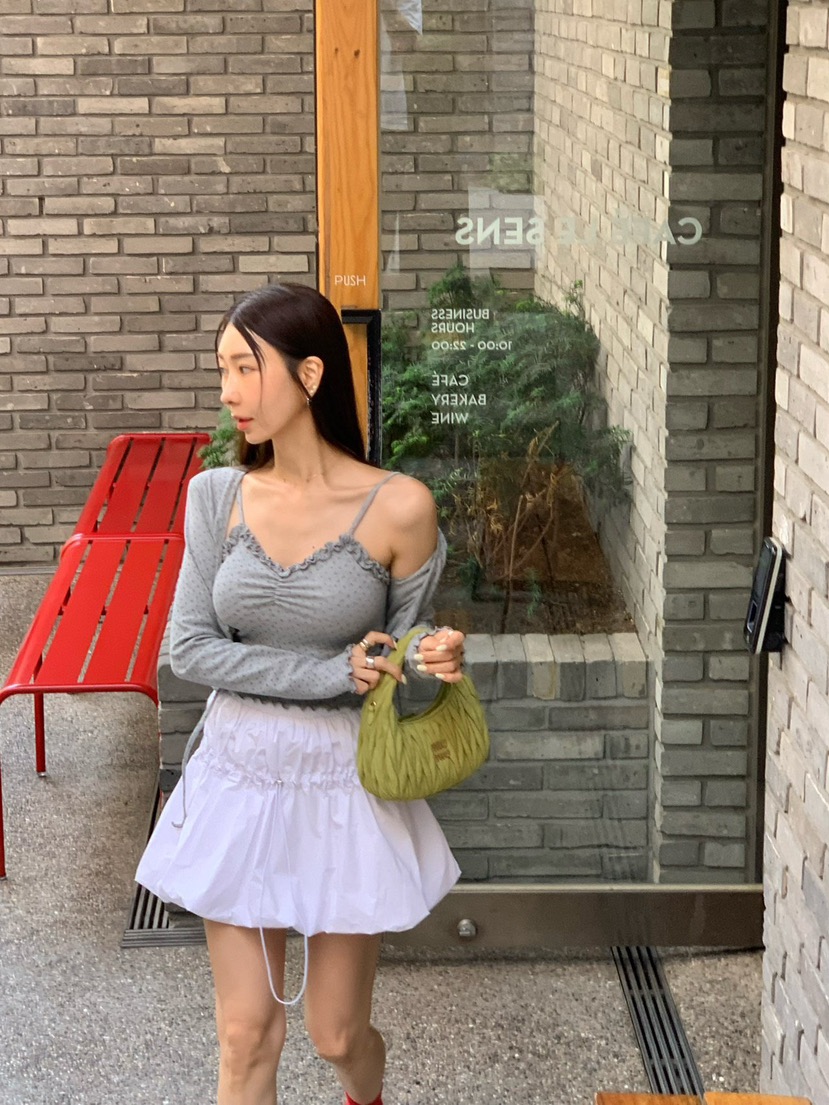 REVE CITE-L韓國㊣直郵東大門代購女裝新品推薦人氣休閑短裙REVE CITE短裙