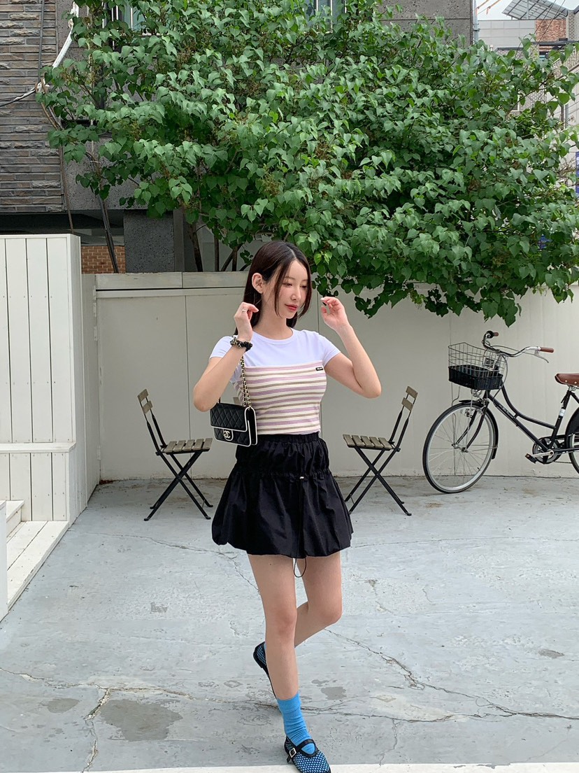 REVE CITE-L韓國㊣直郵東大門代購女裝新品推薦人氣休閑短裙REVE CITE短裙圖色3