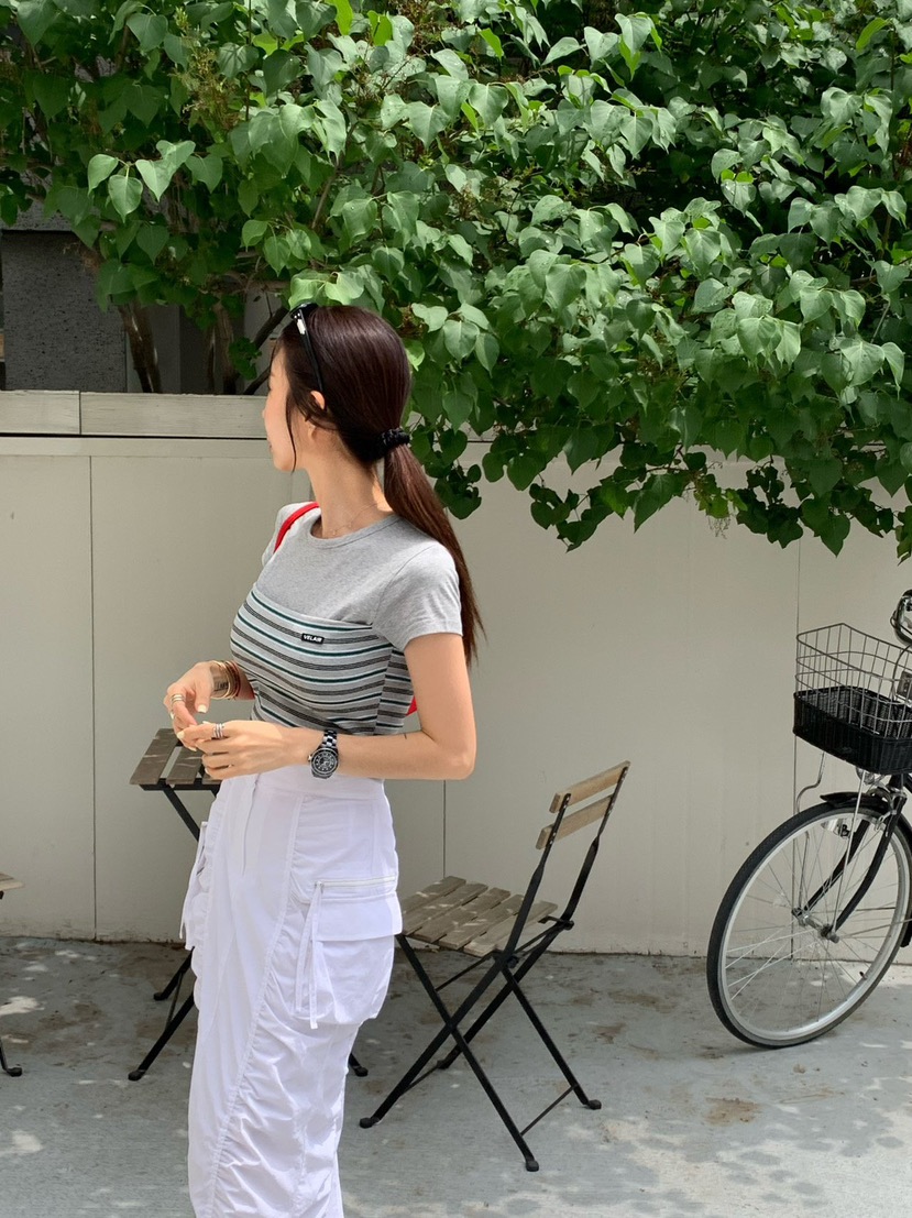 REVE CITE-L韓國直郵㊣東大門實拍女裝新款人氣時尚休閑T恤REVE CITET恤