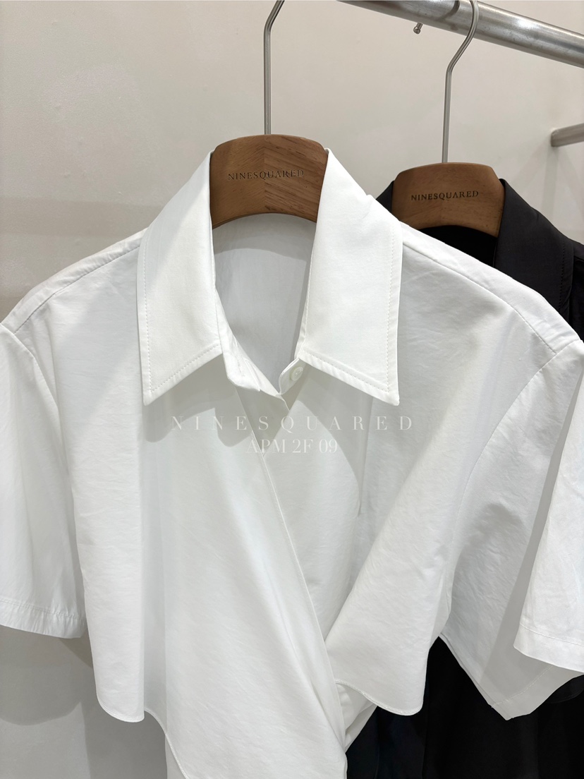 NINESQUARED韓國直郵㊣女裝新品休閑人氣推薦25春夏襯衫蕾絲衫NINESQUARED襯衫/蕾絲衫