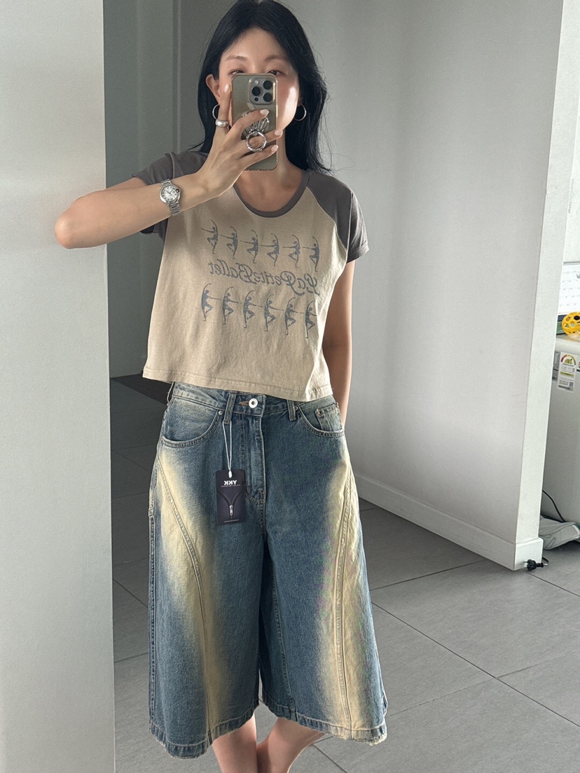 LA_TERRE韓國㊣直郵東大門代購女裝新品時尚25春夏推薦短褲LA_TERRE短褲