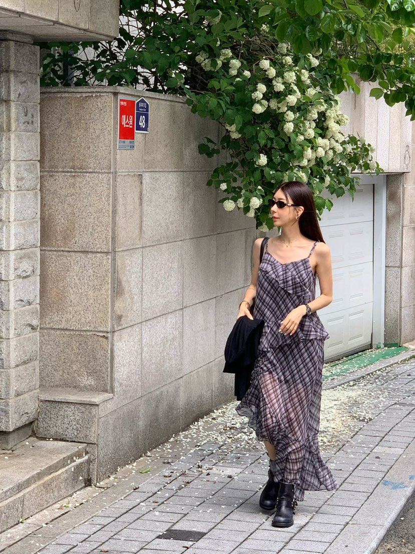 REVE CITE-L韓國直郵㊣女裝新款時尚熱賣人氣推薦25春夏連衣裙REVE CITE連衣裙
