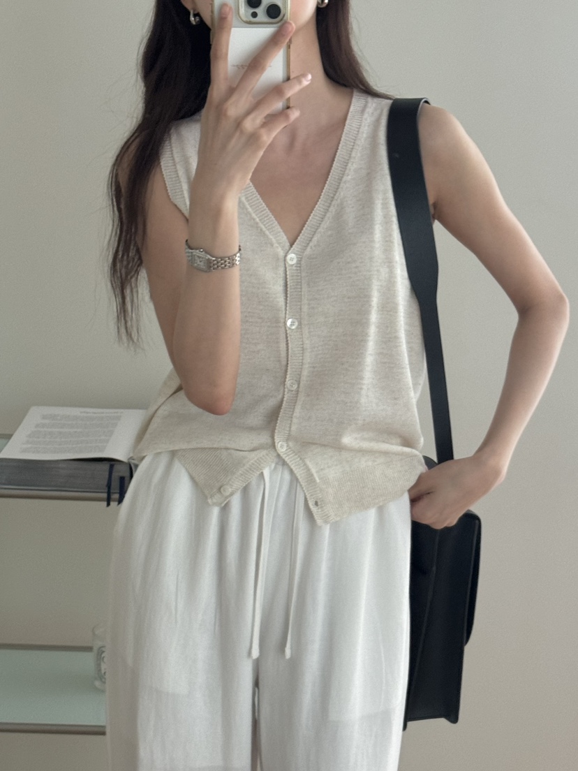 TIZZI韓國㊣直郵東大門代購女裝新款推薦時尚休閑人氣25春夏馬甲TIZZI馬甲