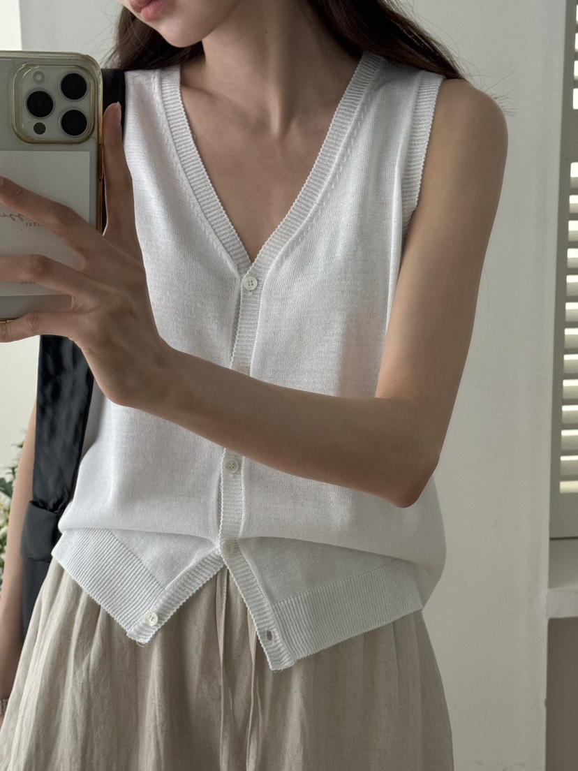 TIZZI韓國㊣直郵東大門代購女裝新款推薦時尚休閑人氣25春夏馬甲TIZZI馬甲