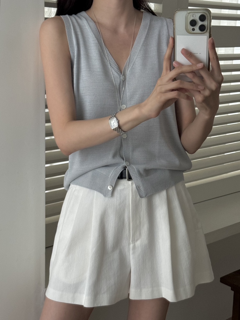 TIZZI韓國㊣直郵東大門代購女裝新款推薦時尚休閑人氣25春夏馬甲TIZZI馬甲
