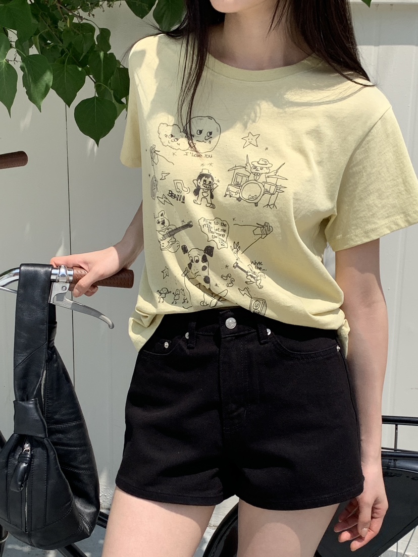 LOGARDEN韓國直郵㊣東大門實拍女裝新款熱賣時尚25春夏短褲LO GARDEN短褲