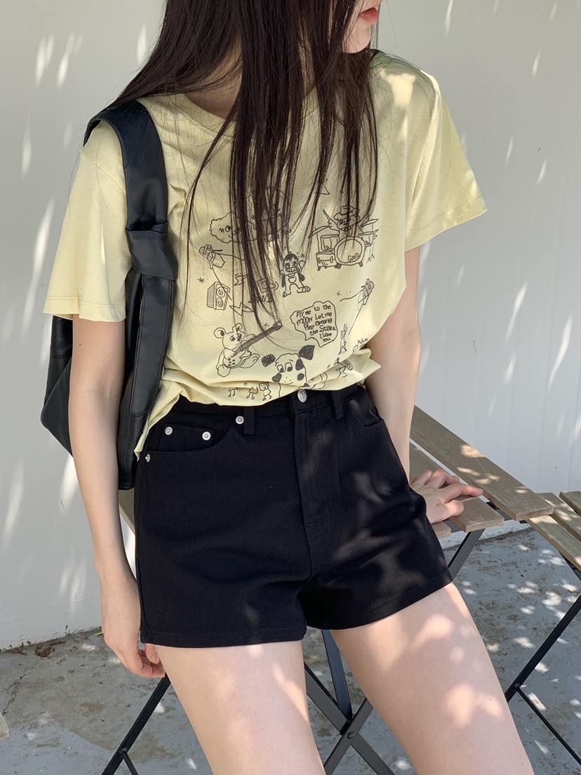 LOGARDEN韓國直郵㊣東大門實拍女裝新款熱賣時尚25春夏短褲LO GARDEN短褲