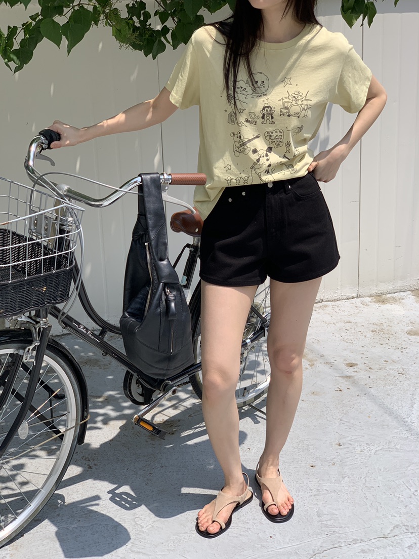 LOGARDEN韓國直郵㊣東大門實拍女裝新款熱賣時尚25春夏短褲LO GARDEN短褲