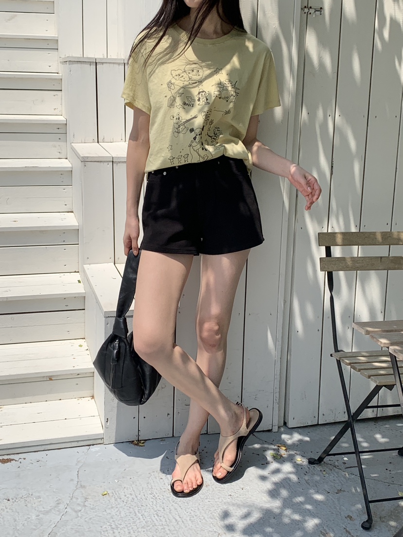 LOGARDEN韓國直郵㊣東大門實拍女裝新款熱賣時尚25春夏短褲LO GARDEN短褲