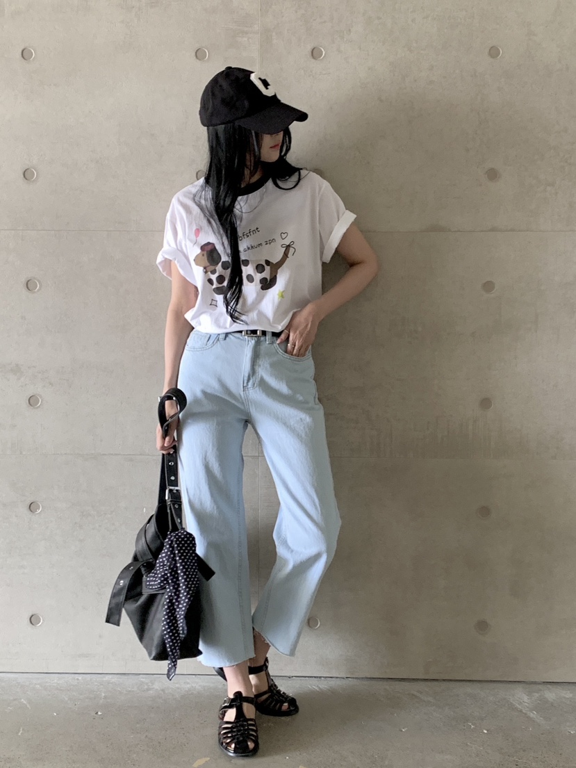 DAVICHI直郵韓國代購㊣女裝新款熱賣時尚人氣休閑推薦25春夏T恤DAVICHIT恤