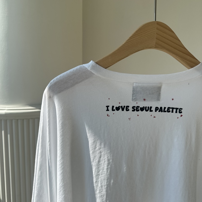 PALETTE-Q韓國㊣直郵東大門代購女裝新品推薦時尚長袖T恤短款PALETTE長袖T恤