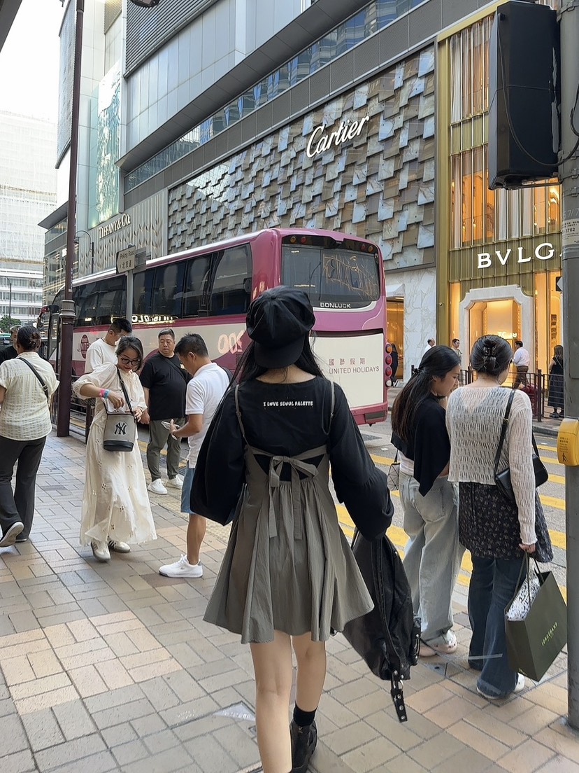 PALETTE-Q韓國㊣直郵東大門代購女裝新品推薦時尚長袖T恤短款PALETTE長袖T恤