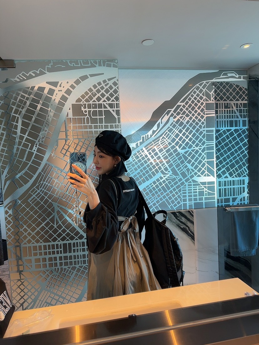 PALETTE-Q韓國㊣直郵東大門代購女裝新品推薦時尚長袖T恤短款PALETTE長袖T恤