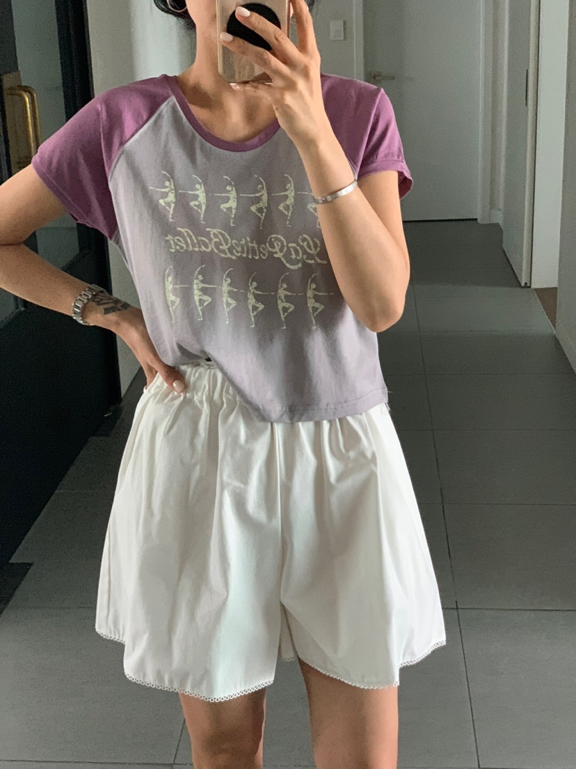 LA_TERRE韓國直郵㊣女裝新款熱賣推薦25春夏時尚人氣T恤絲綢LA_TERRET恤