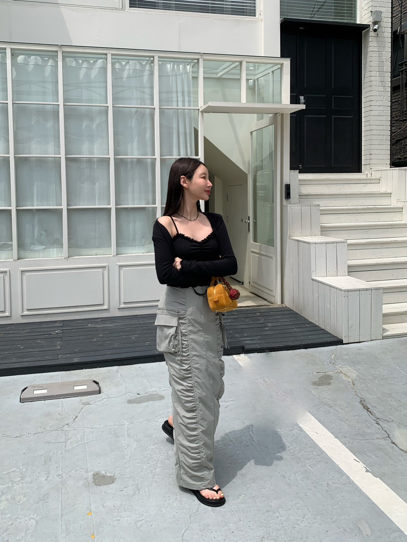 REVE CITE-L直郵韓國代購㊣女裝新品休閑套裝荷葉邊套裝開衫REVE CITE套裝
