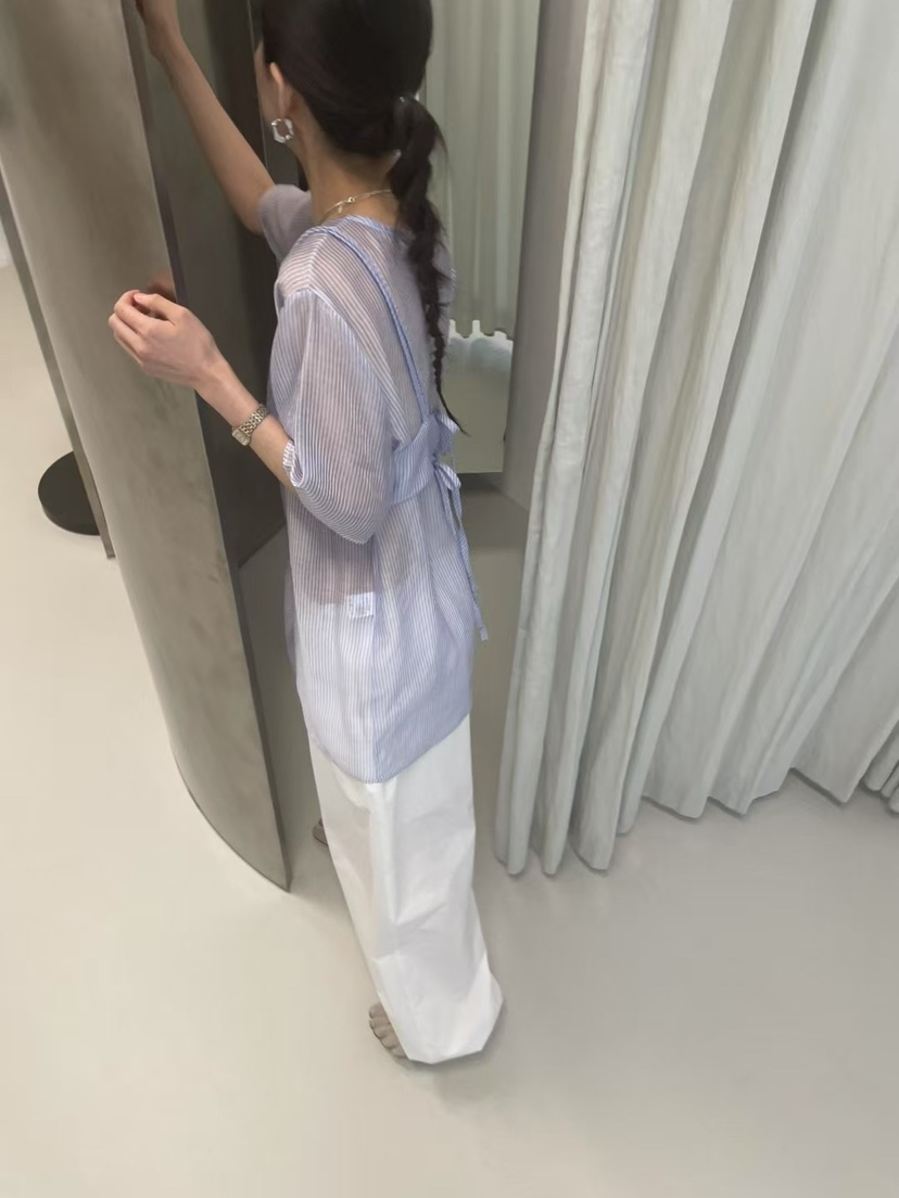 MINIMUZE韓國直郵㊣東大門實拍女裝新款熱賣25春夏襯衫蕾絲衫MINIMUZE襯衫/蕾絲衫