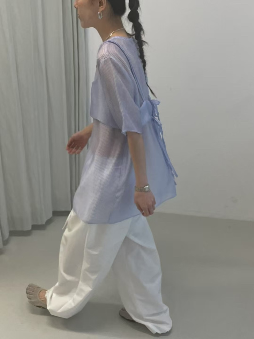 MINIMUZE韓國直郵㊣東大門實拍女裝新款熱賣25春夏襯衫蕾絲衫MINIMUZE襯衫/蕾絲衫