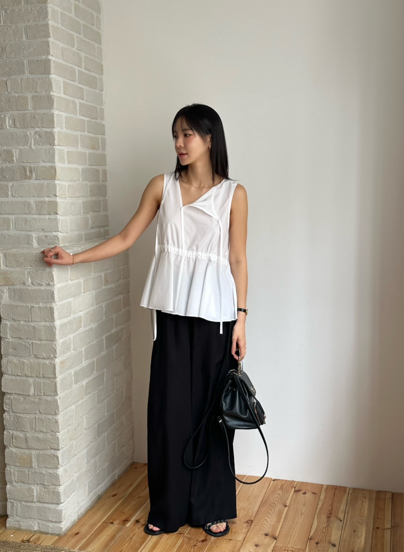 LE VASE直郵韓國代購㊣女裝新款人氣休閑熱賣25春夏吊帶背心LE VASE吊帶/背心
