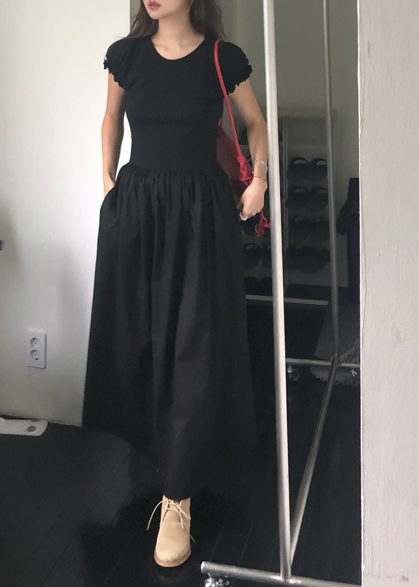 OUPPT韓國直郵㊣東大門實拍女裝新款人氣時尚推薦休閑連衣裙OUPPT連衣裙