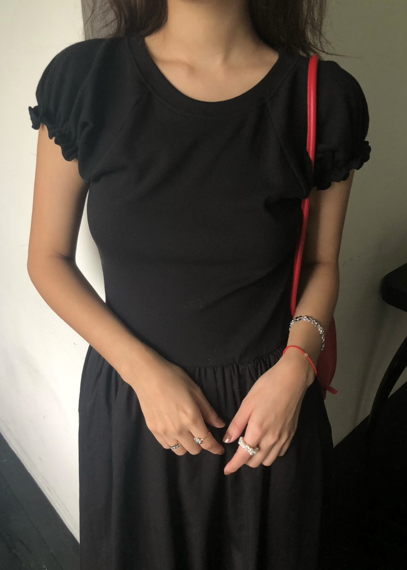 OUPPT韓國直郵㊣東大門實拍女裝新款人氣時尚推薦休閑連衣裙OUPPT連衣裙
